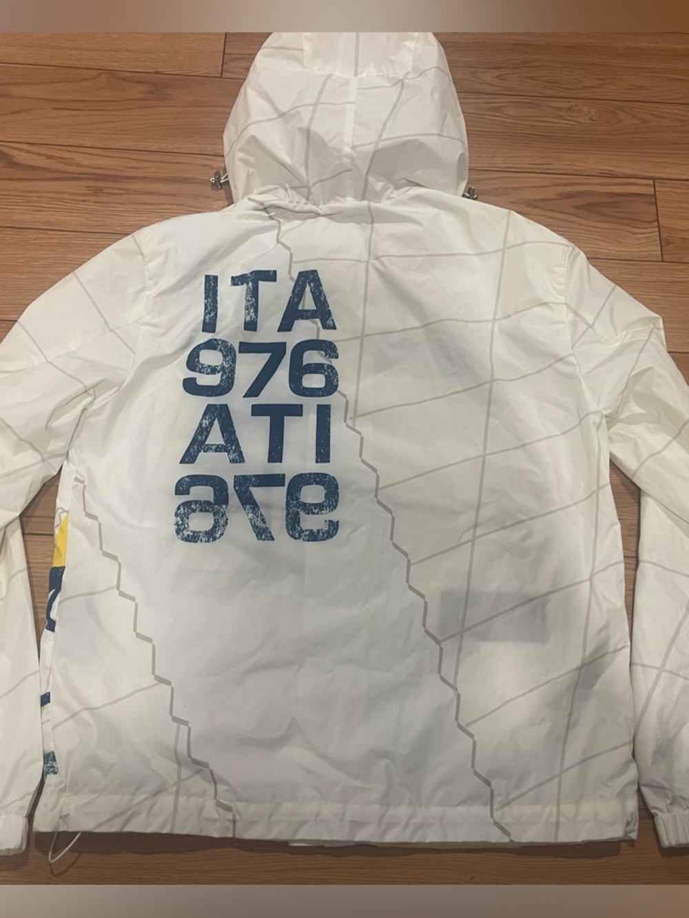 Paul & Shark Yachting Re-Sail Jacket Ltd Edition White Men’s Hooded Windbreaker - Picture 6 of 16
